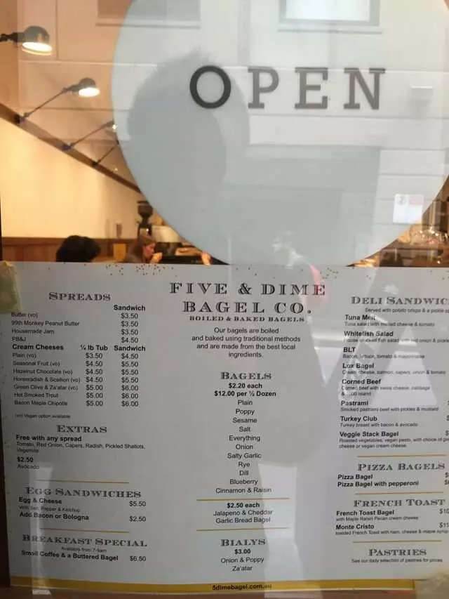 5 and Dime Bagels